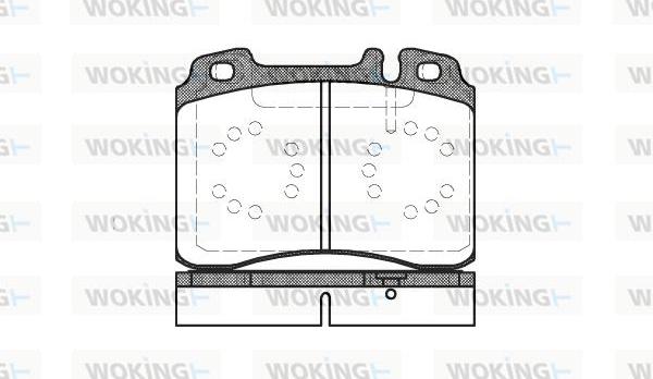 Woking P2793.20 - Тормозные колодки, дисковые, комплект autospares.lv