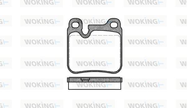 Woking P2743.00 - Тормозные колодки, дисковые, комплект autospares.lv