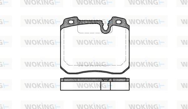 Woking P2783.00 - Тормозные колодки, дисковые, комплект autospares.lv