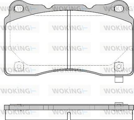 Woking P7663.24 - Тормозные колодки, дисковые, комплект autospares.lv