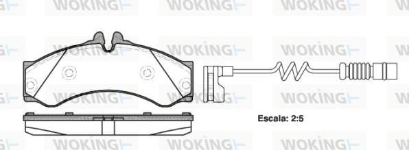 Woking P7143.12 - Тормозные колодки, дисковые, комплект autospares.lv