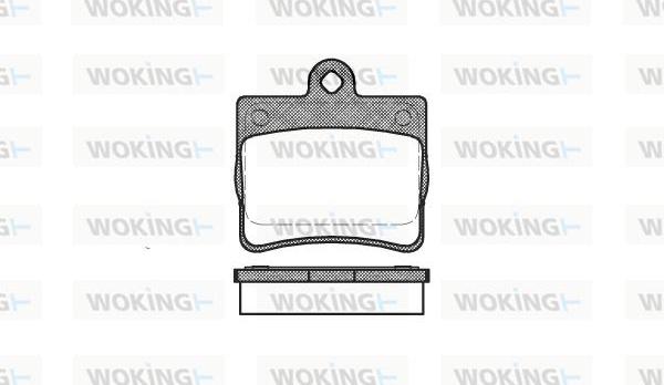 Woking P7303.00 - Тормозные колодки, дисковые, комплект autospares.lv