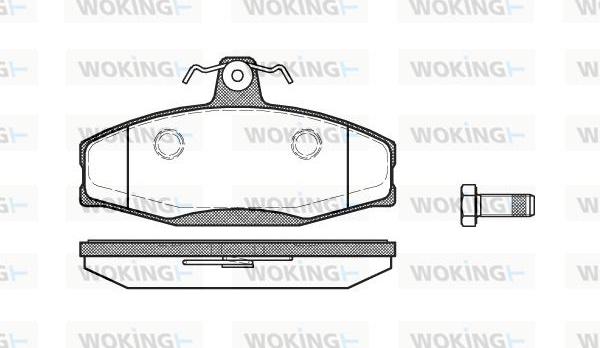 Woking P7203.20 - Тормозные колодки, дисковые, комплект autospares.lv