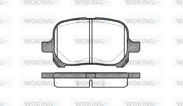 Woking P7213.00 - Тормозные колодки, дисковые, комплект autospares.lv