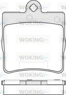 Woking P7783.10 - Тормозные колодки, дисковые, комплект autospares.lv