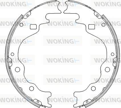 Woking Z4497.00 - Тормозные башмаки, барабанные autospares.lv