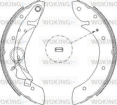 Woking Z4419.00 - Тормозные башмаки, барабанные autospares.lv