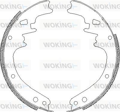 Woking Z4656.00 - Тормозные башмаки, барабанные autospares.lv