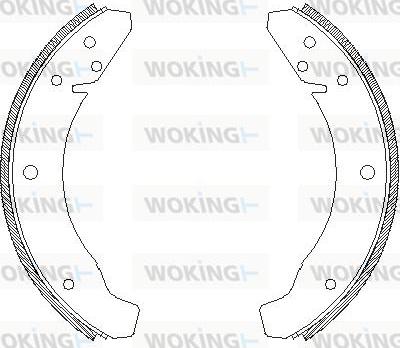 Woking Z4683.00 - Тормозные башмаки, барабанные autospares.lv