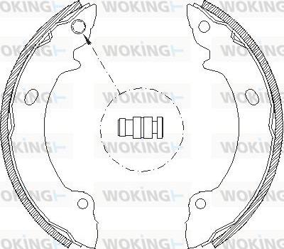 Woking Z4632.00 - Тормозные башмаки, барабанные autospares.lv