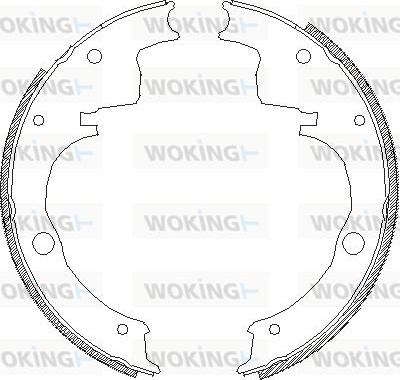 Woking Z4624.00 - Тормозные башмаки, барабанные autospares.lv