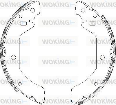 Woking Z4052.00 - Тормозные башмаки, барабанные autospares.lv