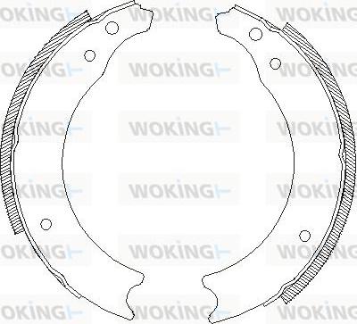 Woking Z4002.00 - Тормозные башмаки, барабанные autospares.lv