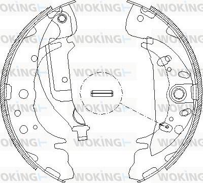 Woking Z4089.03 - Тормозные башмаки, барабанные autospares.lv