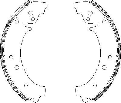 Woking Z4026.01 - Тормозные башмаки, барабанные autospares.lv