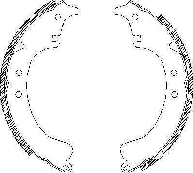 Woking Z4028.00 - Тормозные башмаки, барабанные autospares.lv