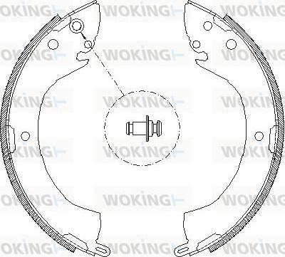 Woking Z4079.00 - Тормозные башмаки, барабанные autospares.lv