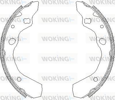 Woking Z4190.00 - Тормозные башмаки, барабанные autospares.lv