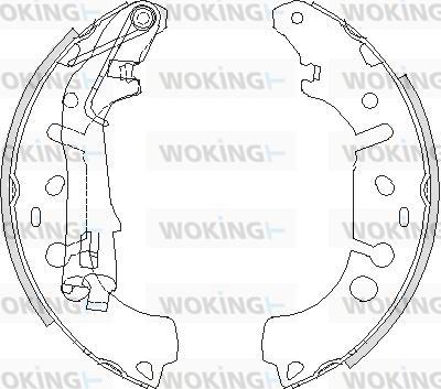 Woking Z4192.00 - Тормозные башмаки, барабанные autospares.lv