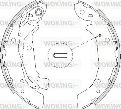 Woking Z4197.00 - Тормозные башмаки, барабанные autospares.lv