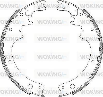 Woking Z4142.00 - Тормозные башмаки, барабанные autospares.lv