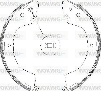 Woking Z4119.00 - Тормозные башмаки, барабанные autospares.lv