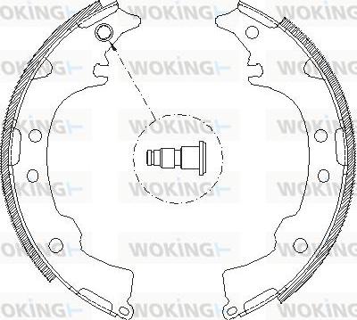 Woking Z4115.00 - Тормозные башмаки, барабанные autospares.lv