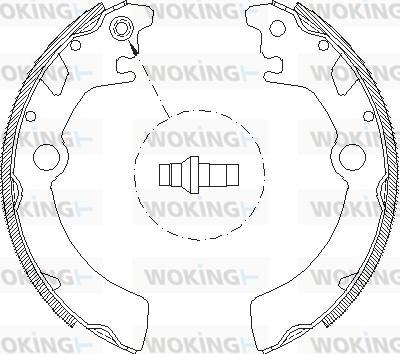 Woking Z4116.00 - Тормозные башмаки, барабанные autospares.lv