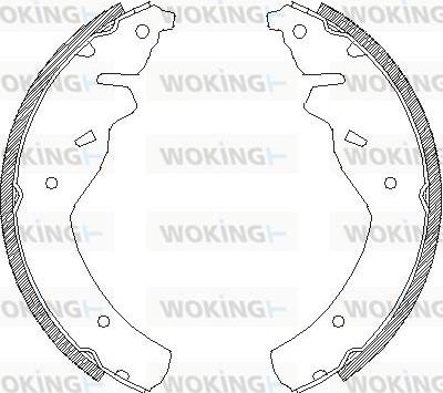 Woking Z4118.00 - Тормозные башмаки, барабанные autospares.lv