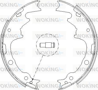 Woking Z4188.01 - Тормозные башмаки, барабанные autospares.lv