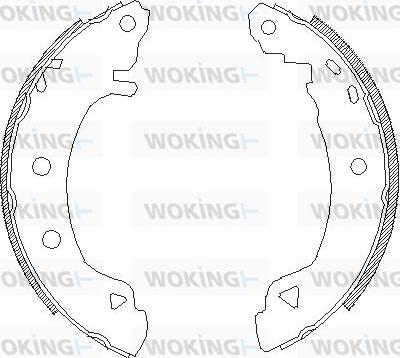 Woking Z4182.04 - Тормозные башмаки, барабанные autospares.lv