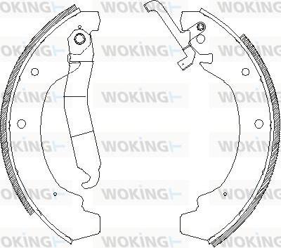 Woking Z4120.00 - Тормозные башмаки, барабанные autospares.lv