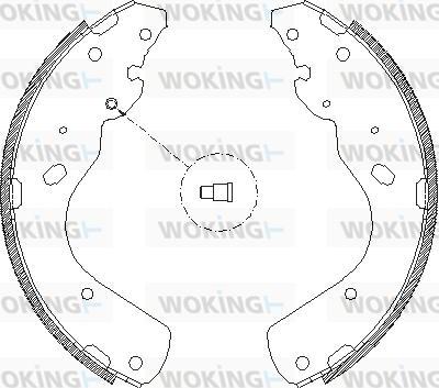 Woking Z4175.00 - Тормозные башмаки, барабанные autospares.lv