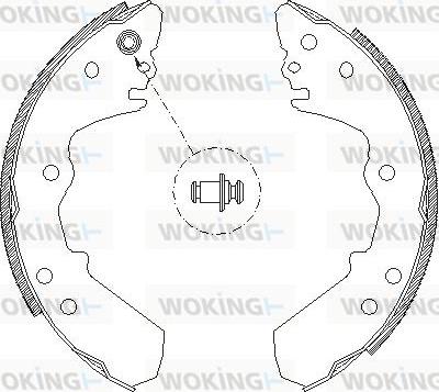 Woking Z4316.00 - Тормозные башмаки, барабанные autospares.lv