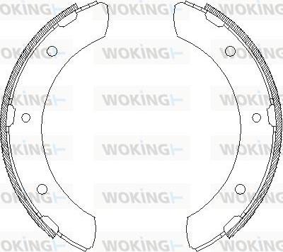 Woking Z4317.00 - Тормозные башмаки, барабанные autospares.lv