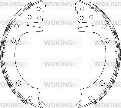 Woking Z4326.00 - Тормозные башмаки, барабанные autospares.lv