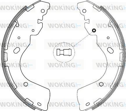 Woking Z4246.00 - Тормозные башмаки, барабанные autospares.lv