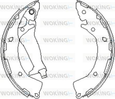 Woking Z4248.00 - Тормозные башмаки, барабанные autospares.lv