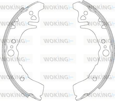 Woking Z4268.00 - Тормозные башмаки, барабанные autospares.lv