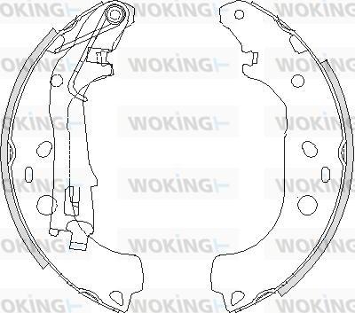 Woking Z4206.00 - Тормозные башмаки, барабанные autospares.lv