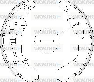 Woking Z4202.00 - Тормозные башмаки, барабанные autospares.lv