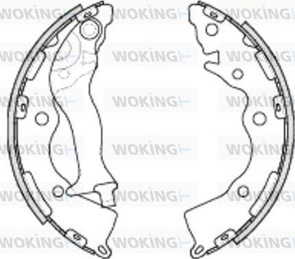 Woking Z4234.00 - Тормозные башмаки, барабанные autospares.lv