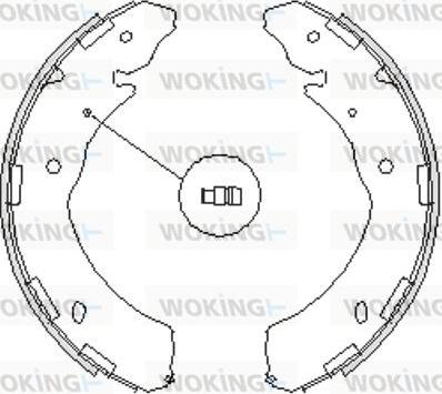 Woking Z4236.00 - Тормозные башмаки, барабанные autospares.lv