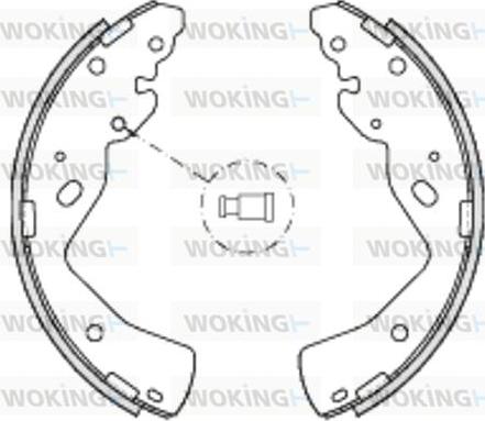 Woking Z4232.00 - Тормозные башмаки, барабанные autospares.lv