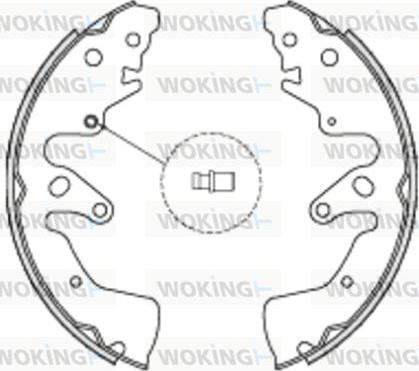 Woking Z4228.00 - Тормозные башмаки, барабанные autospares.lv