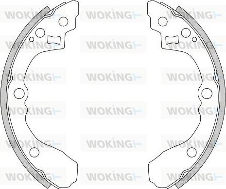 Woking Z4275.00 - Тормозные башмаки, барабанные autospares.lv