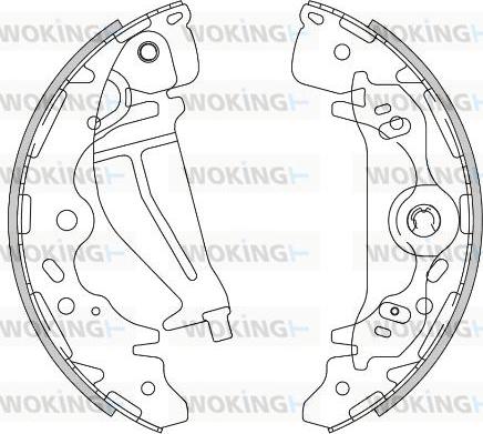 Woking Z4276.00 - Тормозные башмаки, барабанные autospares.lv