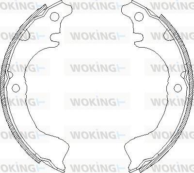 Woking Z4700.00 - Тормозные башмаки, барабанные autospares.lv