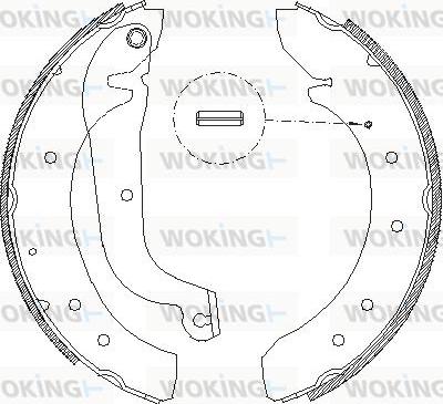 Woking Z4719.01 - Тормозные башмаки, барабанные autospares.lv