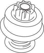 WXQP 450093 - Ведущая шестерня, бендикс, стартер autospares.lv